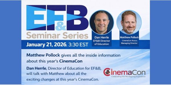 EF&B Webinar – CinemaCon 2026 and EF&B-January 21!